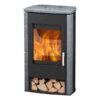 Kevyttakka Fireplace Brasil musta/harmaa