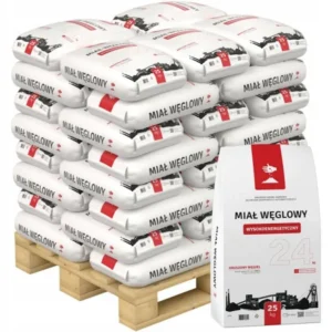 Hiilirouhe (ekomiał) luokka 24 MJ, 25 kg säkit / 1 t